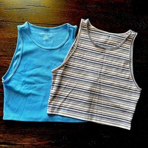 2 American Eagle Crop Tank Tops